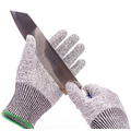 Food Grade HPPE Anti Cut Resistant Level 5 Kitchen Safety Work Gloves